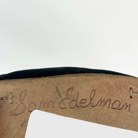 Sam Edelman Black Reynolds Punch Out Western Perforated Bootie 7 - Picture 6 of 8